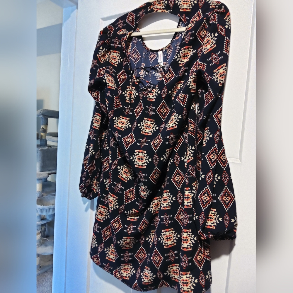 Xhilaration from target dress size large. Dress is navy